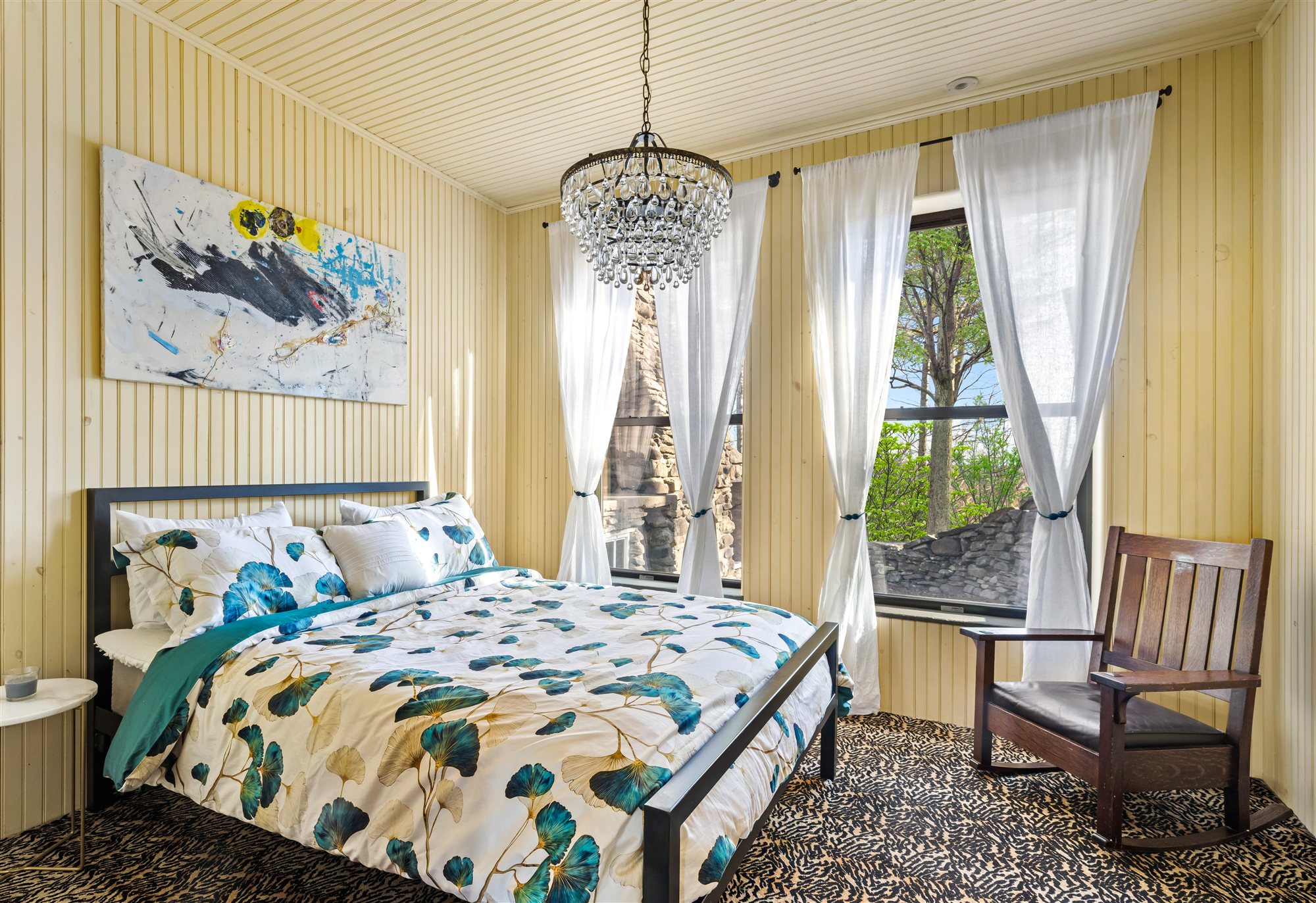 Sunny guest bedroom
