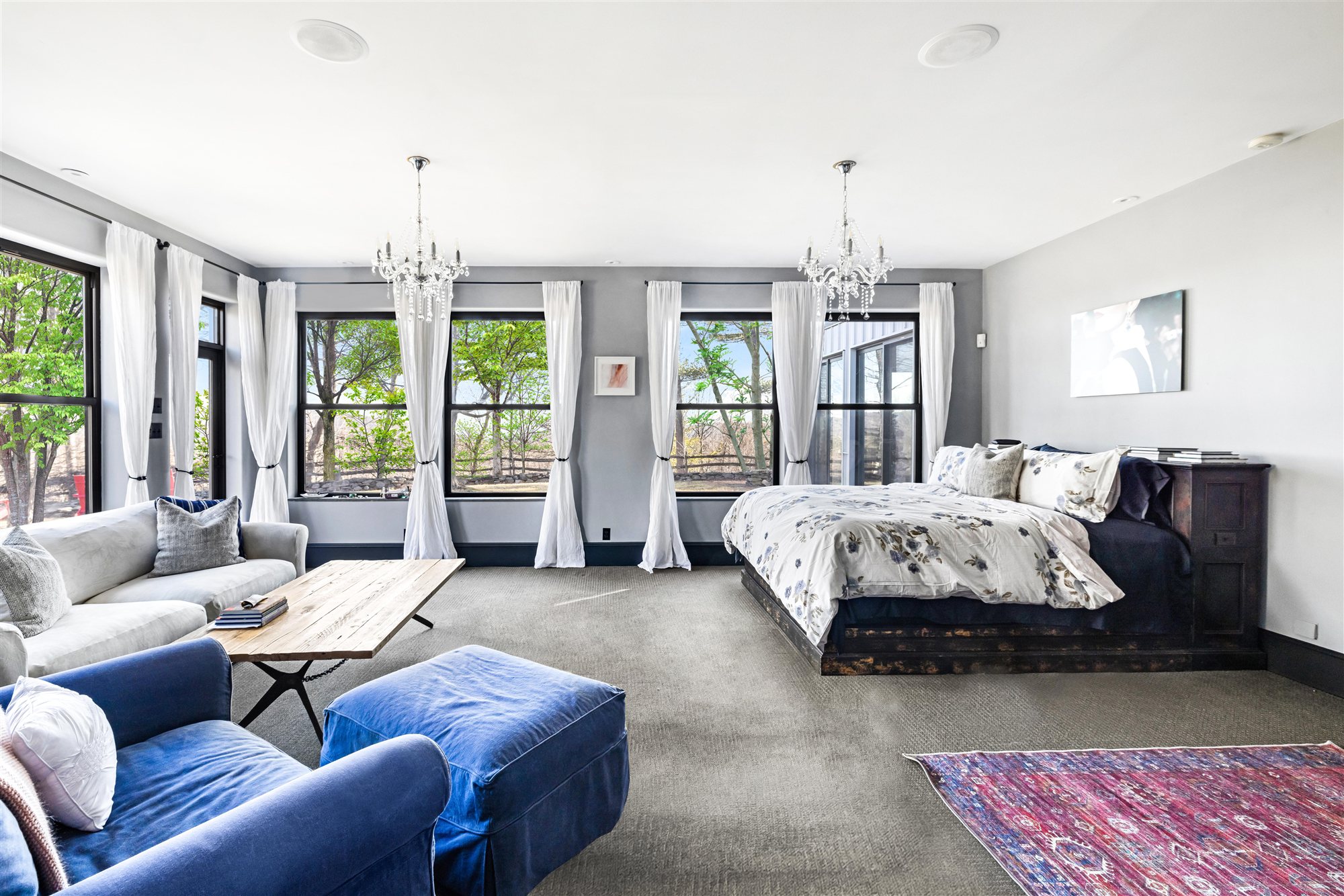 Bedroom with sitting area